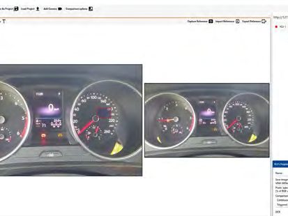 BAT-IMAGE comparing a reference dashboard image with the live image
